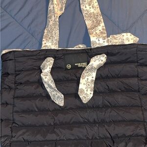 Niche Street Black Quilted Tote Bag